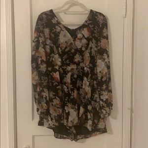 Glamorous Floral Romper